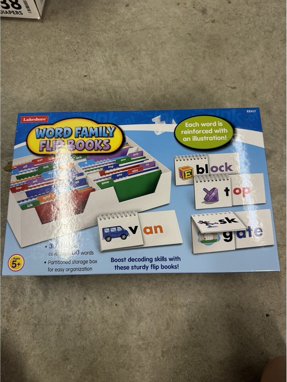 Lakeshore word family flip books educational teacher homeschool